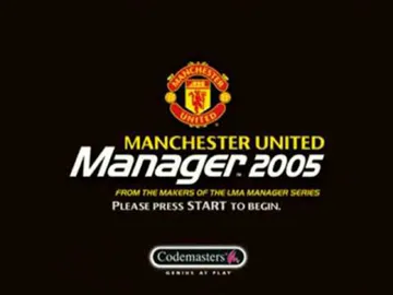 Manchester United Manager 2005 (Europe) screen shot title